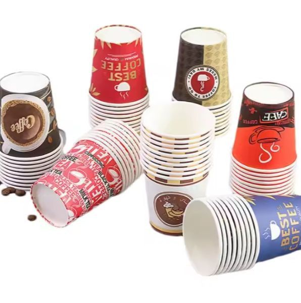 7oz Single Hot Paper Cup Supply Custom Logo